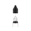 Chubby Gorilla - 10 x 30 ml V3 PET Unicorn Flasche - schwarz transparent