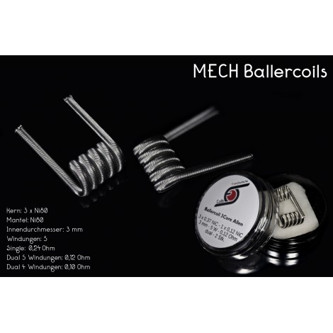 Franktastische - Ballercoil 3Core Alien Ni80 Dualset