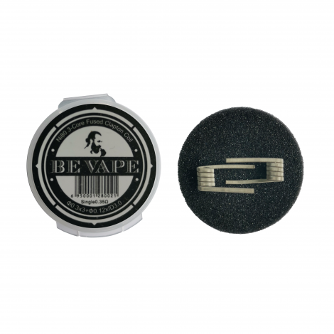 Be Vape Premium - Pre-Built Ni80 3-Core Fused Clapton Coil 2er