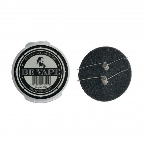 Be Vape Premium - Pre-Built SS316 Fused Clapton MTL Coil 2er