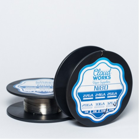 Cloudworks - WN1 10 Meter (32GA 0,20mm) Wickeldraht Ni80 10m
