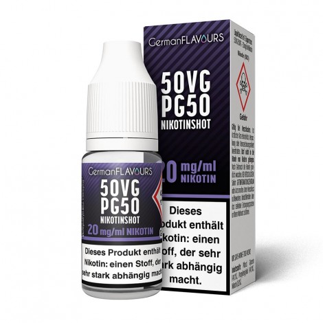 German Flavours - 10ml Nikotinshot VPG 50/50 20mg
