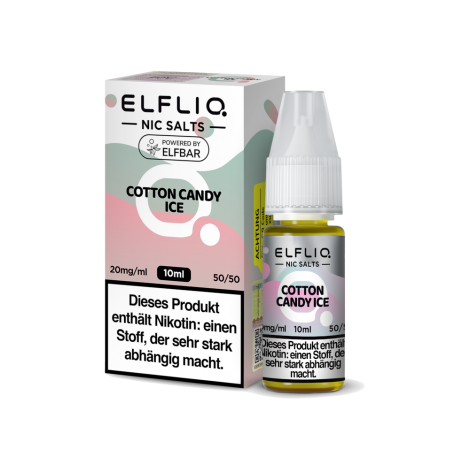 ELFLIQ - Cotton Candy Ice 10ml Nikotinsalz Liquid