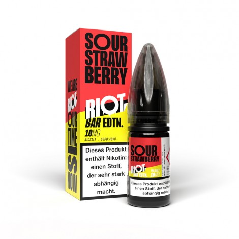 Riot Squad - Sour Strawberry - Nikotinsalz Liquid 10ml