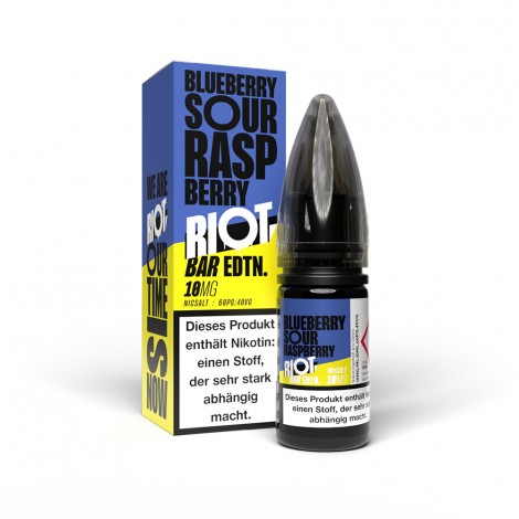 Riot Squad - Blueberry Sour Raspberry - Nikotinsalz Liquid 10ml