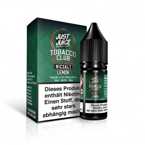 Just Juice - Lemon Tobacco 10ml Nikotinsalz Liquid