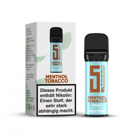 5EL - PodToGo - White Edition - Menthol Tobacco 16mg