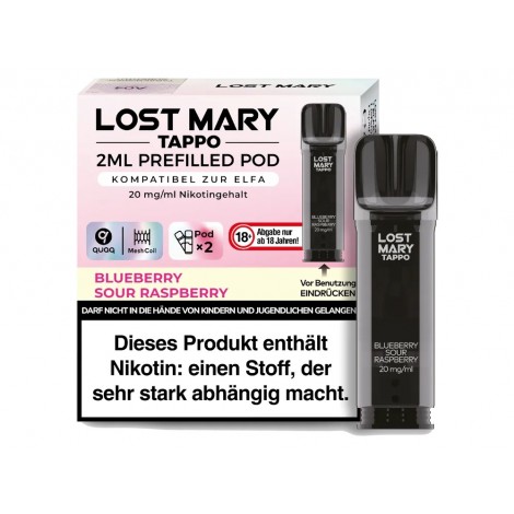 Lost Mary - Tappo Pods - Blue Sour Raspberry 20mg